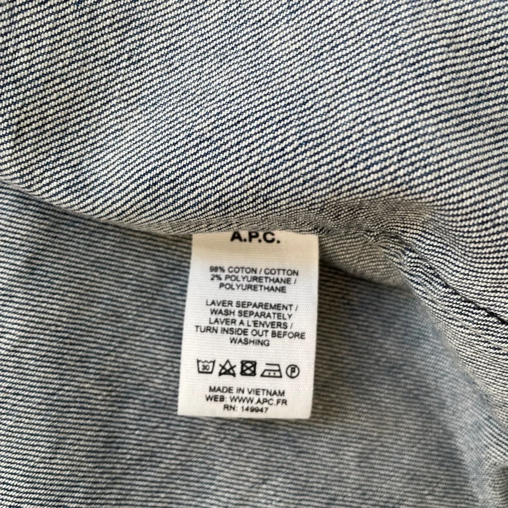 A.P.C. Washed Stretch New Denim Jacket - Picture 8 of 9